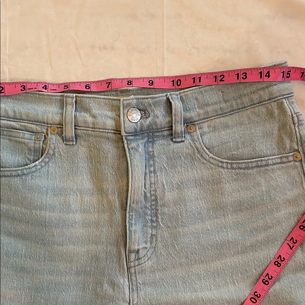 Madewell Light Blue Straight Leg Jeans size 28. - Picture 10 of 10